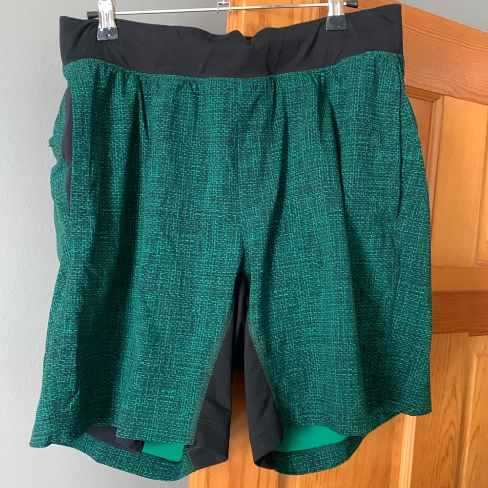Lululemon Men’s Blue T.H.E Short Linned Athletic Shorts Medium preowned